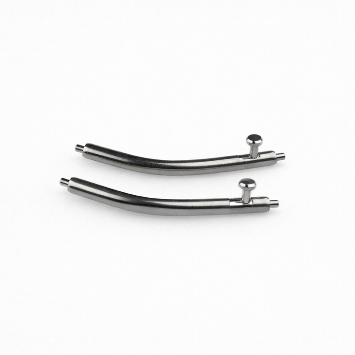 Curved quick release spring bars crafted from 316 stainless steel for secure and convenient strap installation with enhanced durability and corrosion resistance