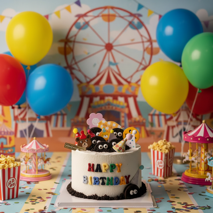 VaVa Designer Cakes Cute Fun Park Cake – A Whimsical Wonderland of Joy