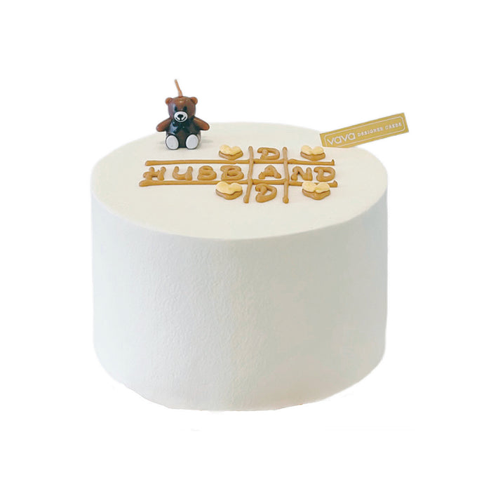 VaVa Designer Cakes Dad & Husband Teddy Love Cake – A Sweet Tribute to the Men You Cherish