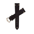 Dark Blue Suede Vintage Leather Watch Strap - Suede strap- Milano Straps