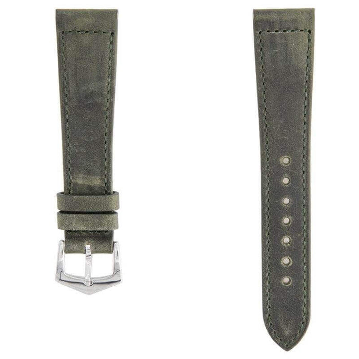 Dark Green Crazy Horse Leather Watch Strap - Leather strap- Milano Straps