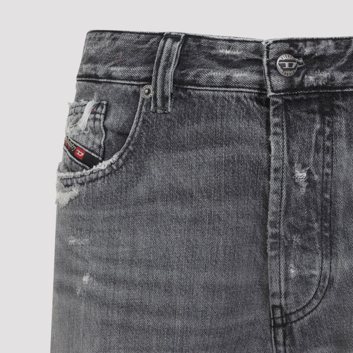 Diesel 1988 D-Ark Jeans - grey distressed jeans for women - view 3