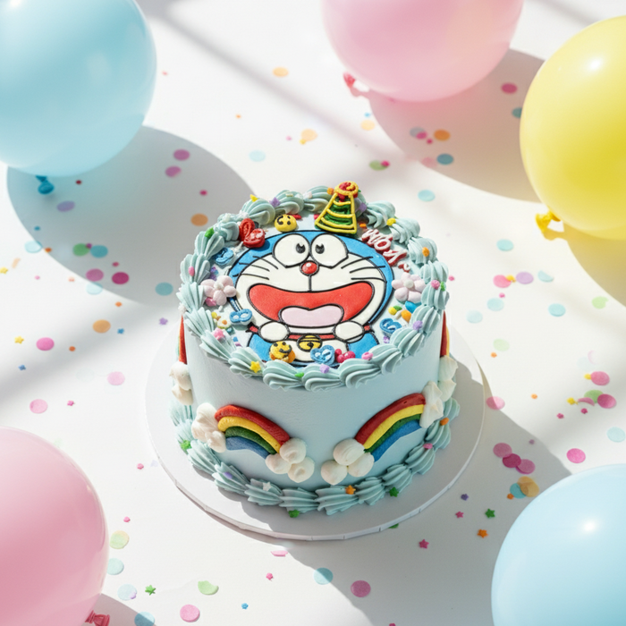 VaVa Designer Cakes Doraemon Rainbow Dream Cake – A Whimsical Celebration of Joy
