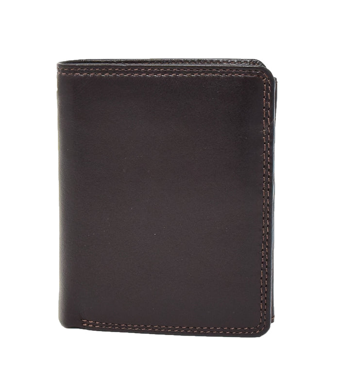 DR426 Men's Soft Leather Large Size Wallet Brown 2