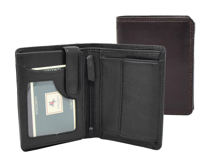 DR426 Men's Soft Leather Large Size Wallet Brown 6