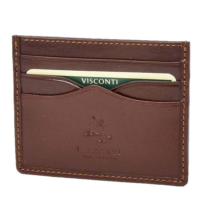 DR429 Premium Leather Card Holder Brown 1