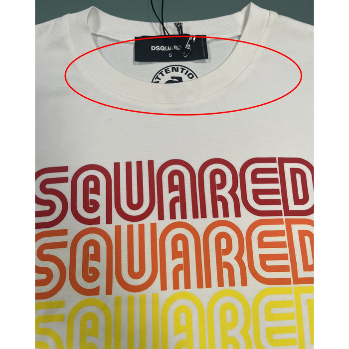 Dsquared2 Cotton Rainbow Logo T-Shirt