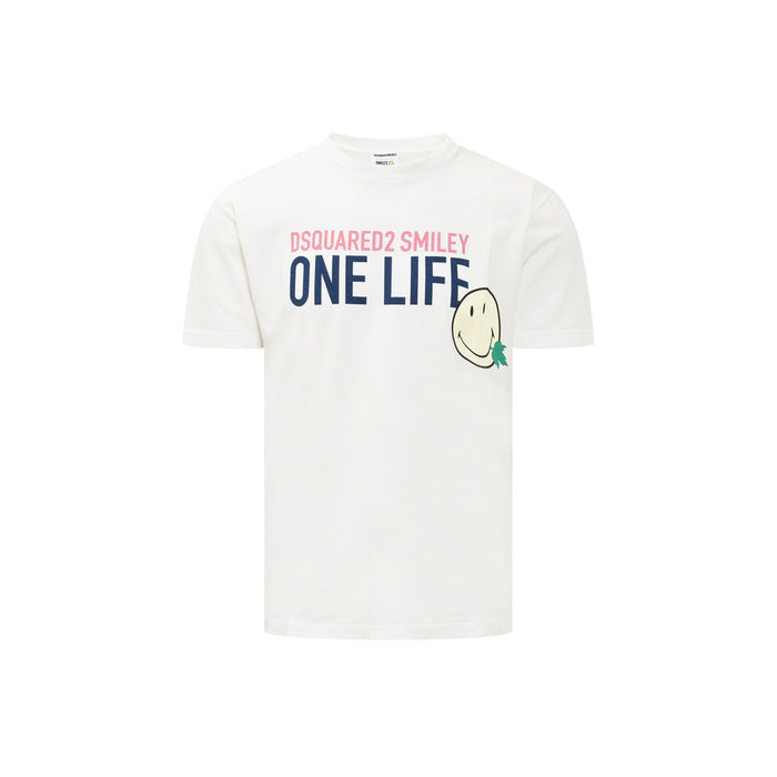 Dsquared2 One Planet Cotton Logo T-shirt