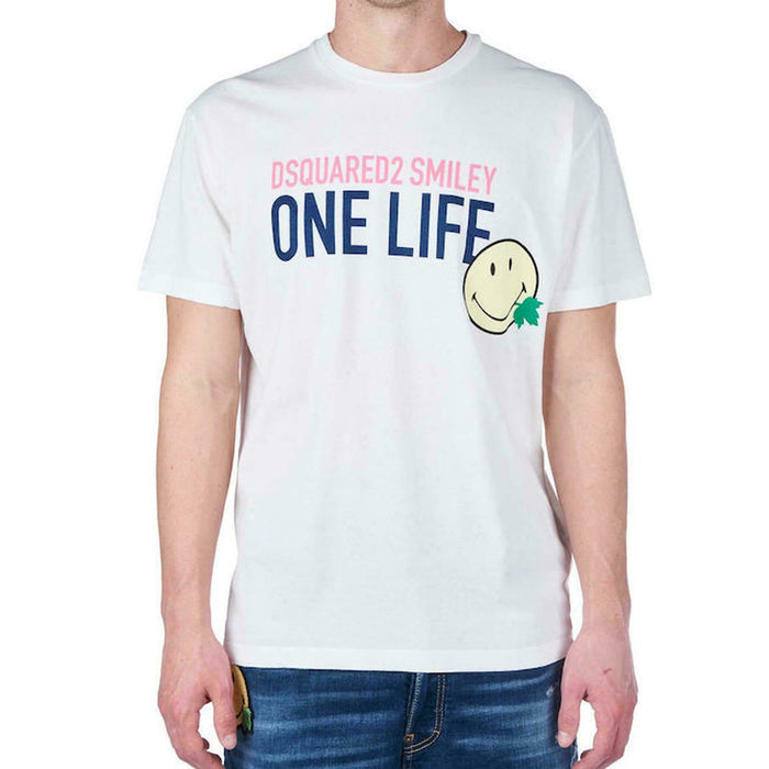 Dsquared2 One Planet Cotton Logo T-shirt