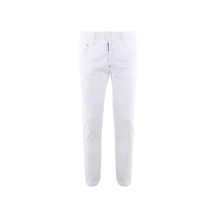 Dsquared2 White Bull Cotton Denim Jeans