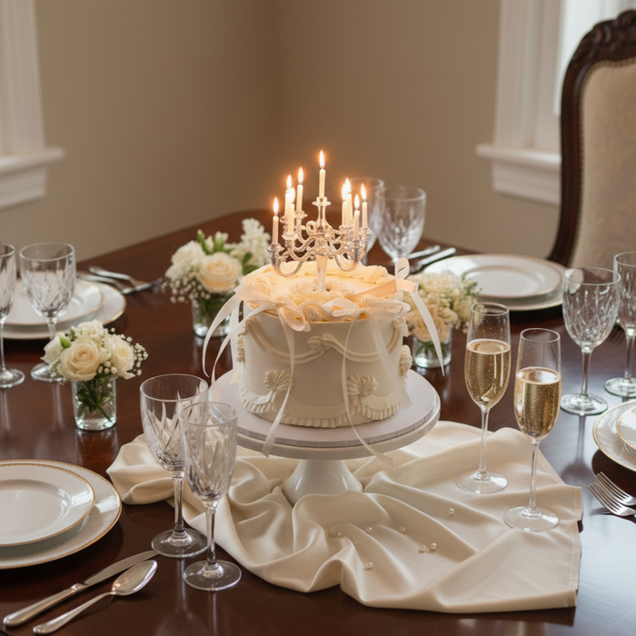 VaVa Designer Cakes Elegant Chandelier Luxe Celebration Cake – A Timeless Statement for Special Occasions