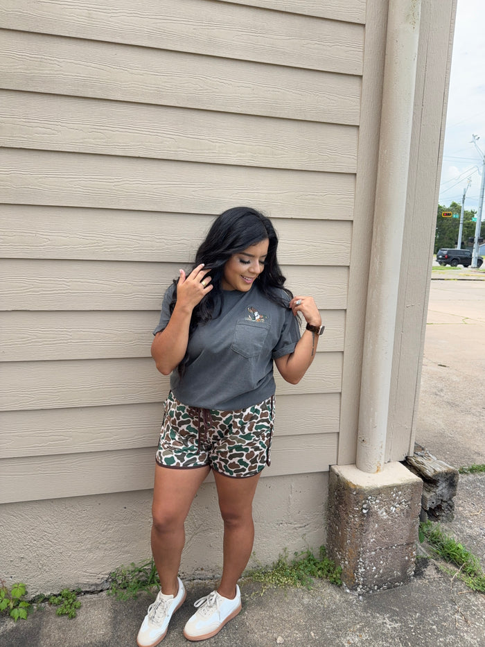 Embroidered Duck Pocket Tee