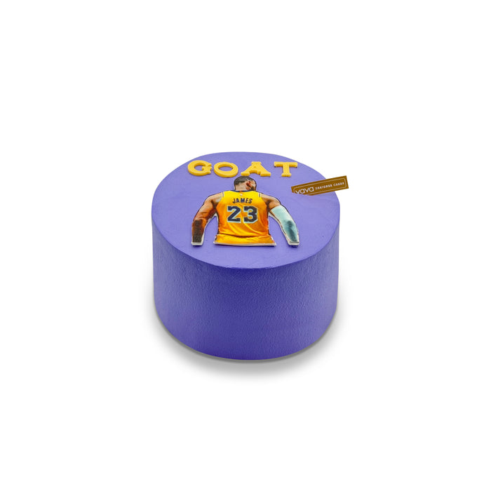 VaVa Designer Cakes EP Basketball player Chiffon Cake – Jersey #23 “Goat” theme