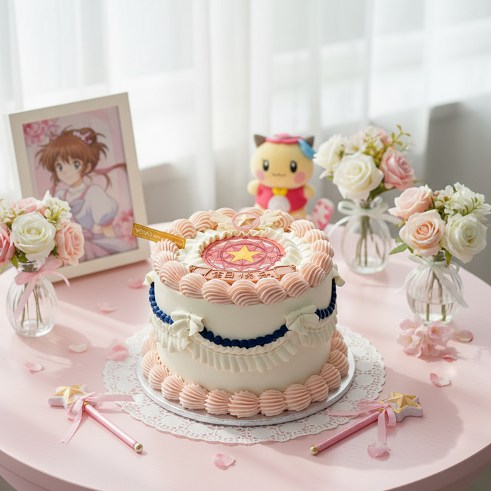 VaVa Designer Cakes EP Cardcaptor Sakura Cake – Whimsical Chiffon Cake for Anime Fans