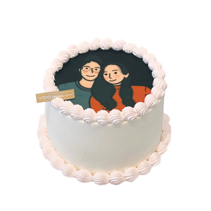 VaVa Designer Cakes EP Character Printing Chiffon Cake – A Personalized Touch of Sweet Art