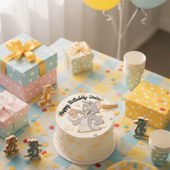 VaVa Designer Cakes EP Tom and Jerry Chiffon Cake – Classic Fun in Every Slice