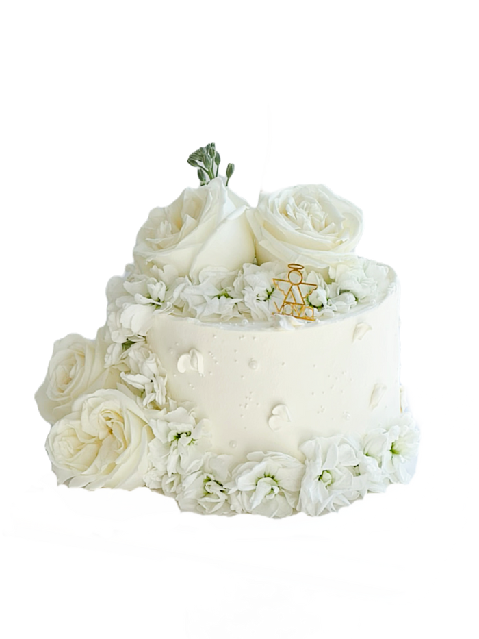 VaVa Designer Cakes Eternal White Blossom Chiffon Cake – A Timeless Expression of Elegance
