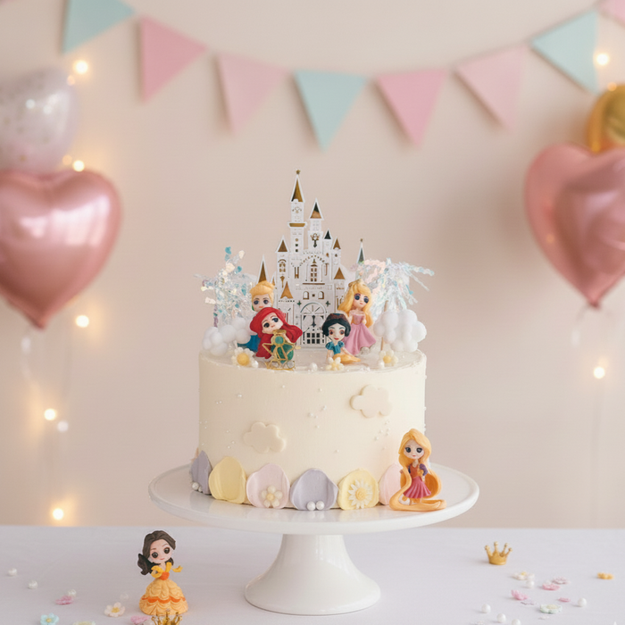 VaVa Designer Cakes Fairy Tale Princess Castle Chiffon Cake – A Royal Dream Come True