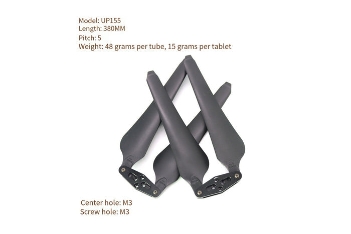 Foldable carbon plastic composite propeller for multi rotors