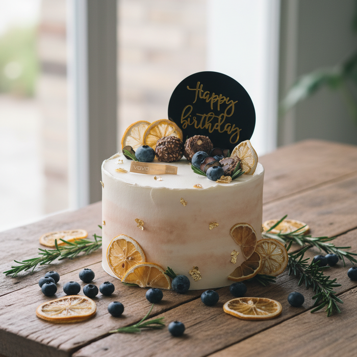 VaVa Designer Cakes Forest Lemon Cake – A Fresh Blend of Citrus & Elegance