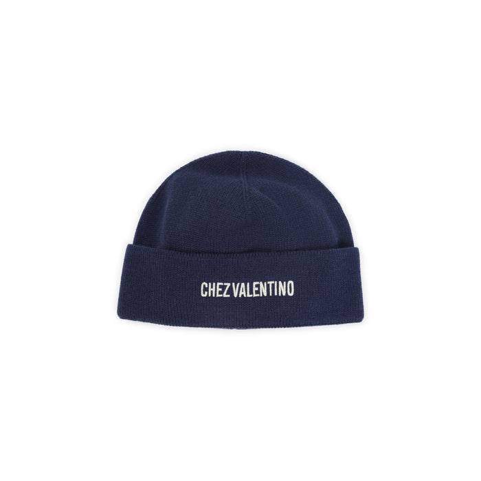 Valentino Garavani Cotton And Wool Hat - blue hat for men