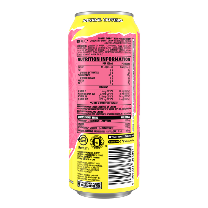 Ghost Energy - 12 x 500ml