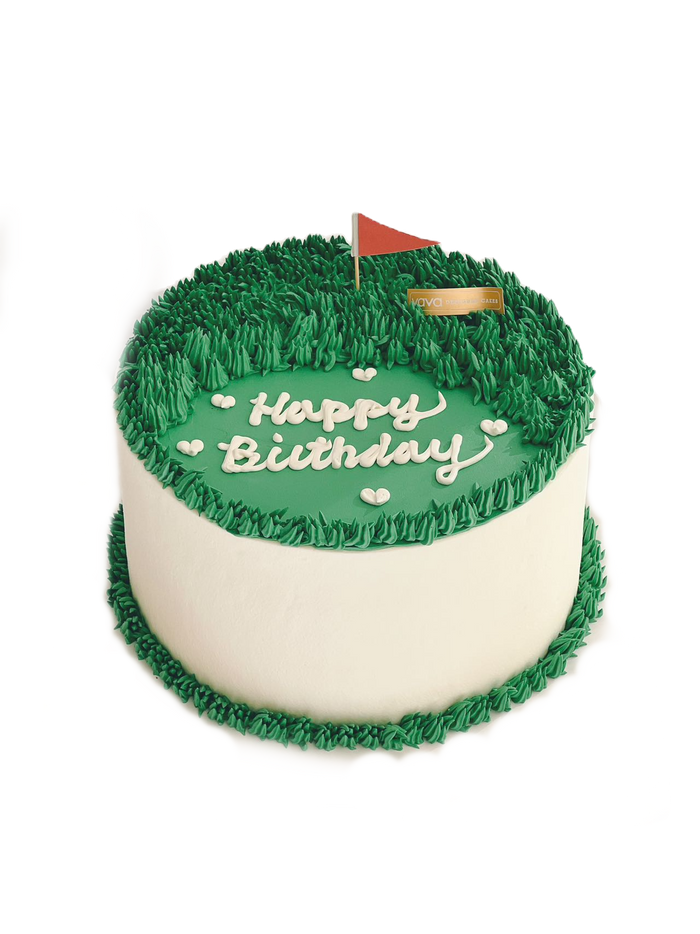 VaVa Designer Cakes Golf Green Birthday Cake – A Hole-in-One Celebration
