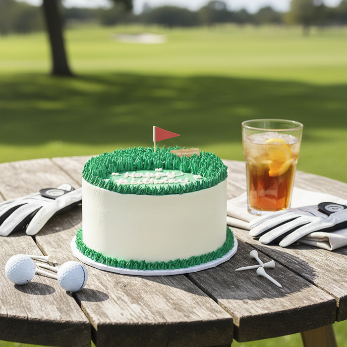VaVa Designer Cakes Golf Green Birthday Cake – A Hole-in-One Celebration