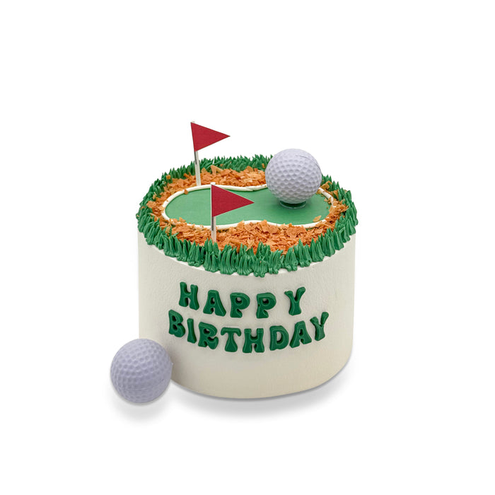 VaVa Designer Cakes Golf Green Birthday Cake – Playful Chiffon Cake for Golf Lovers