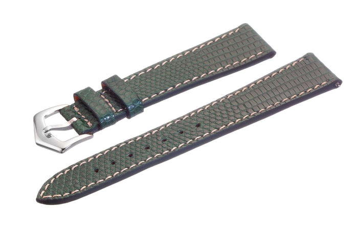 Green Lizard Watch Strap - Leather strap- Milano Straps