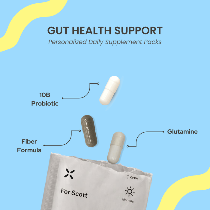 PlexusDx Gut Health Support personalized daily supplement pack for digestive wellness and microbiome balance