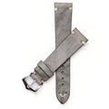 Grey Vintage Leather watch Strap - Leather strap- Milano Straps