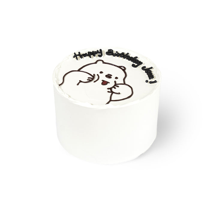 VaVa Designer Cakes Hand-drawn Bear Cake – A Whimsical Touch of Sweet Simplicity
