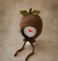 Handmade Felt Hazelnut Bonnet - Newborn & Sitter Size