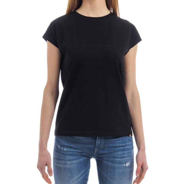 Herno Crystal-Embellished Logo T-shirt