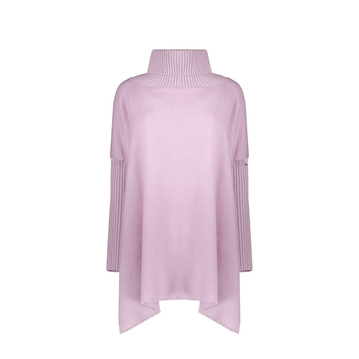Herno high-collar Asymmetric Poncho
