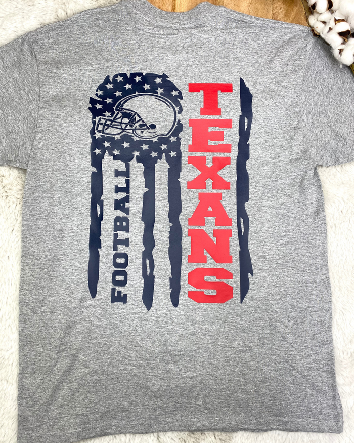 HOU Football Flag Tee