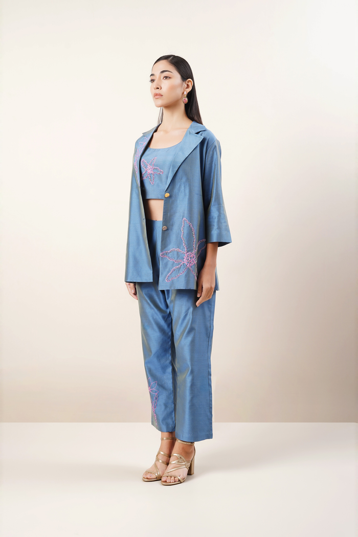 Ice blue co - ord set