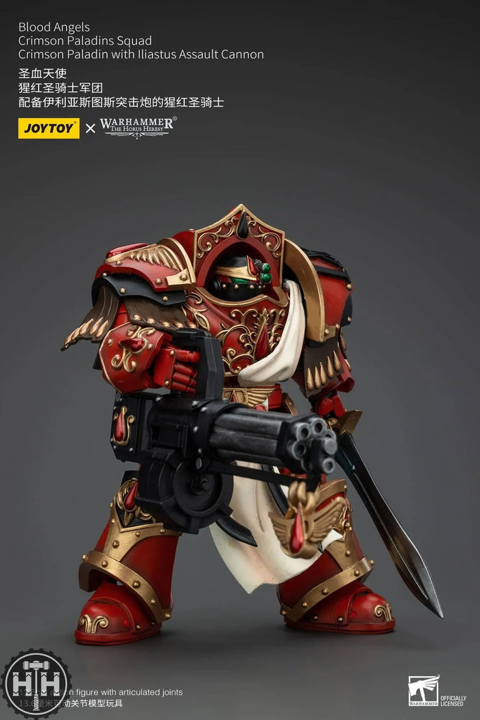 JoyToy Blood Angels Crimson Paladins Squad Crimson Paladin with Iliastus Assault Cannon - JT00294 Action Figures JoyToy