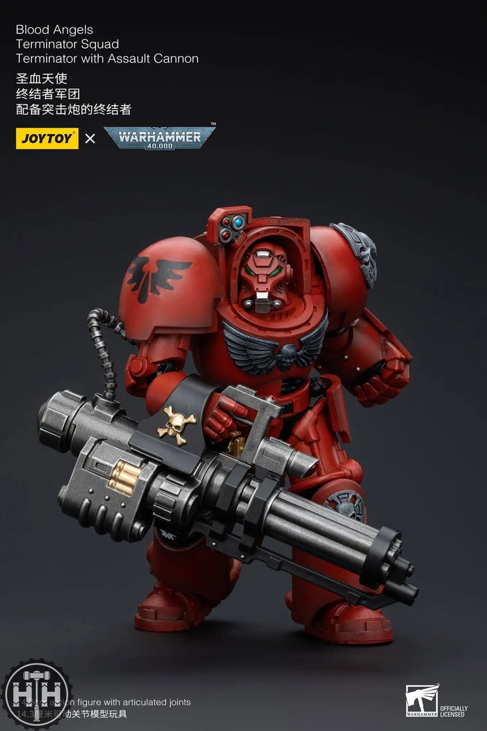 JoyToy Blood Angels Terminator Squad Terminator with Assault Cannon - JT5949 Action Figures JoyToy