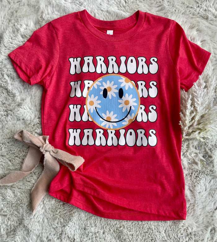 Kids Warriors Smiley Flowers Tee