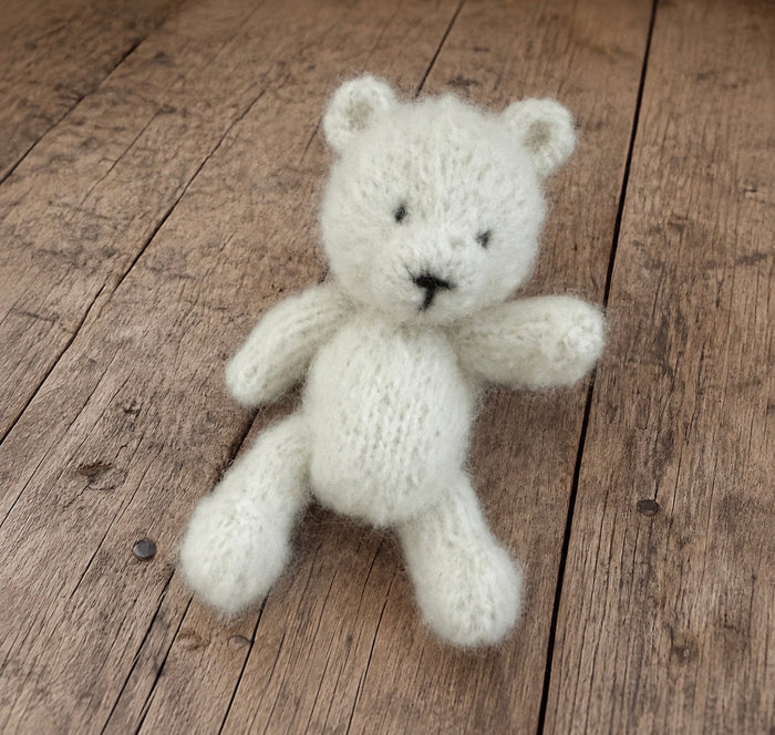 Knitted Teddy Bear & Bunny - Newborn Photo Props