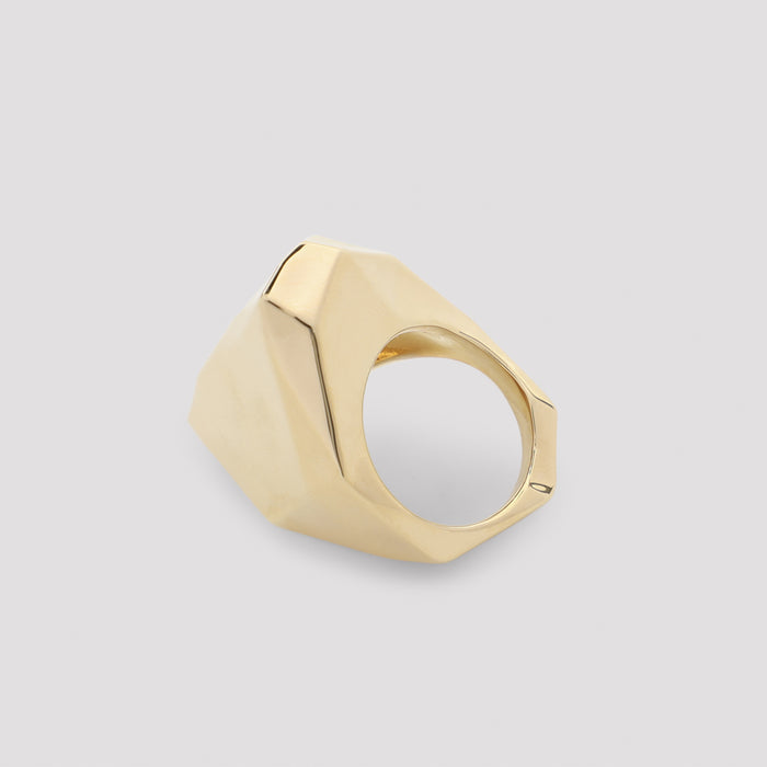 Lanvin Cubic Metal Ring - metallic ring for women - view 4