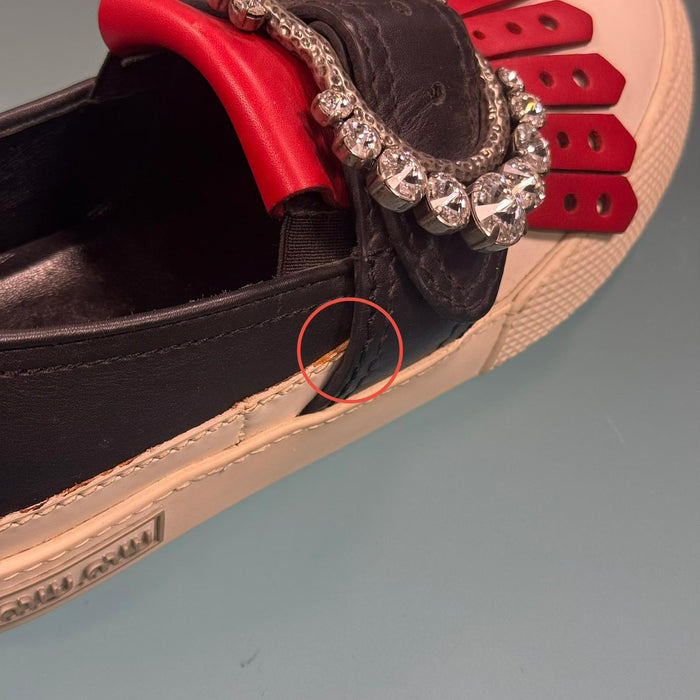 Miu Miu Leather Sneakers