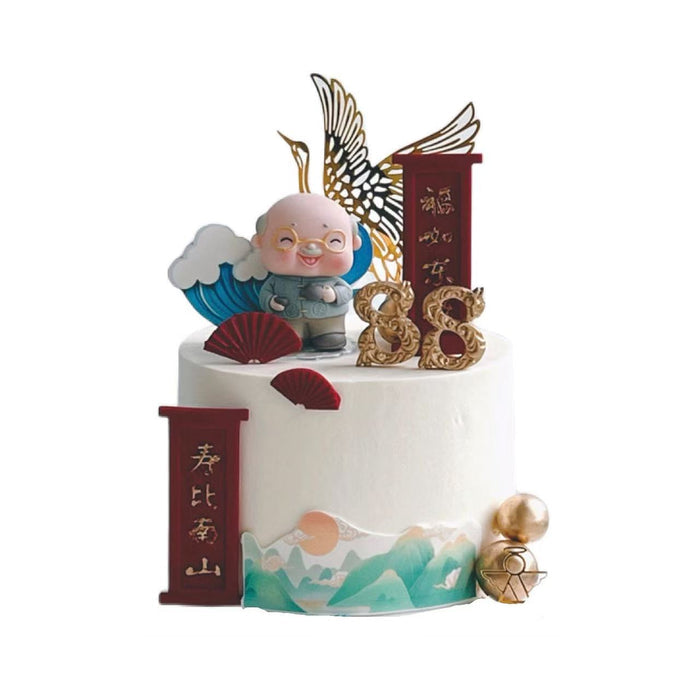 VaVa Designer Cakes Longevity Mountain Cake – A Joyful Tribute to a Life Well-Lived