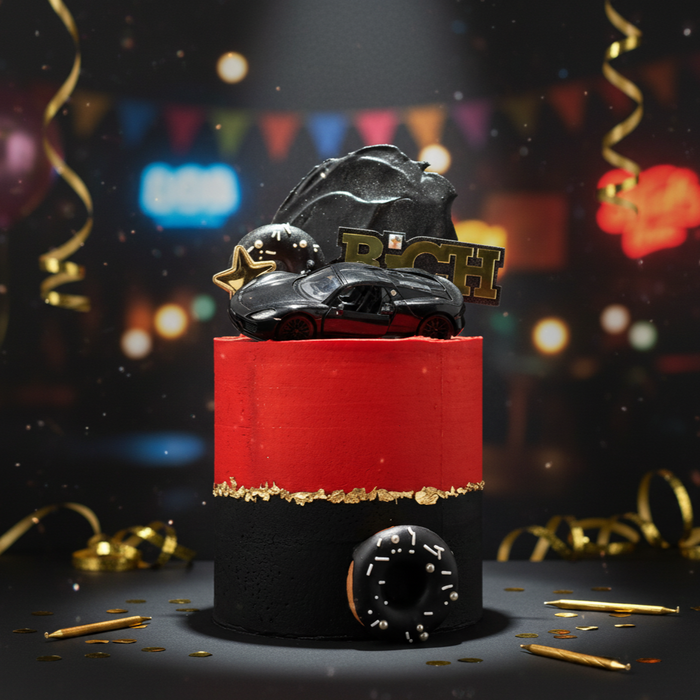 VaVa Designer Cakes Luxury Supercar Dream Chiffon Cake – Red Edition