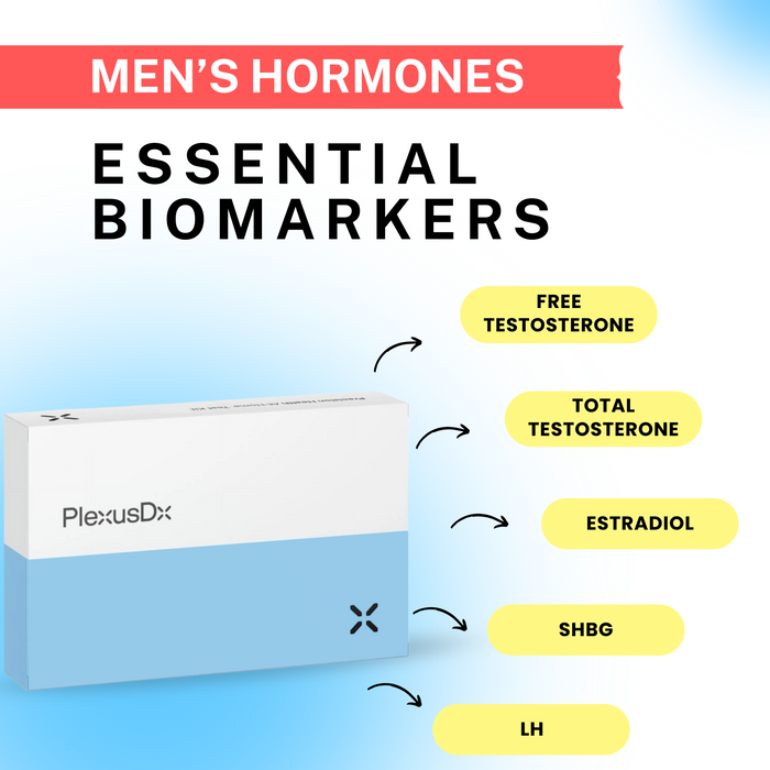 PlexusDx Men's Hormone blood test biomarker panel with testosterone analysis
