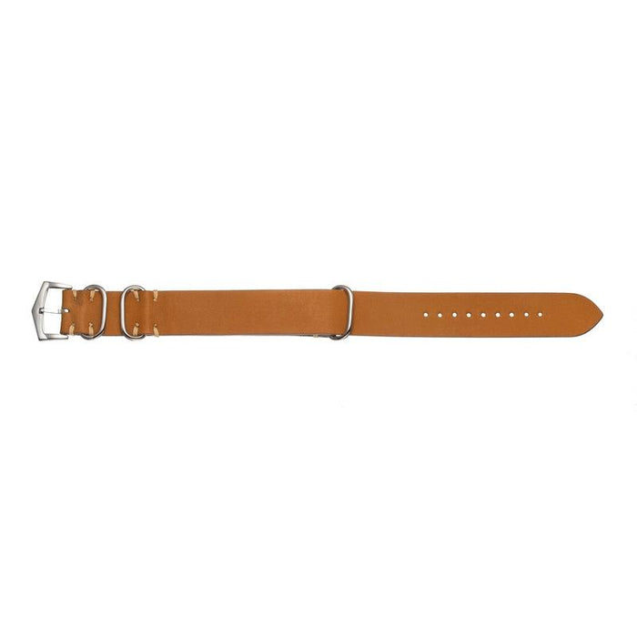 Military Natural Italian Leather Watch Strap showcasing durable craftsmanship and classic style for timeless elegance.