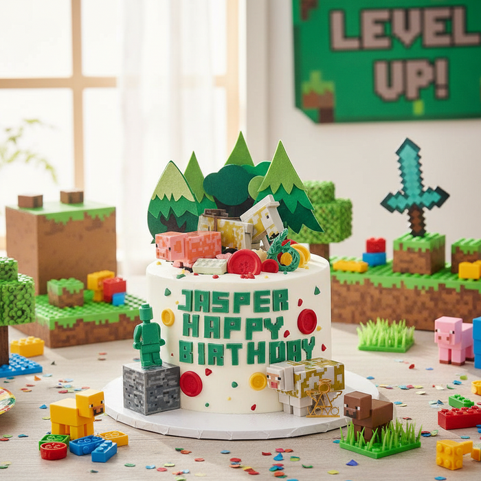 VaVa Designer Cakes Minecraft Adventure Cake – Build Your World, Bite by Bite