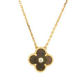 [MIRA]CLOVER 15MM DIAMOND AND MOTHER-OF-GREY NECKLACE